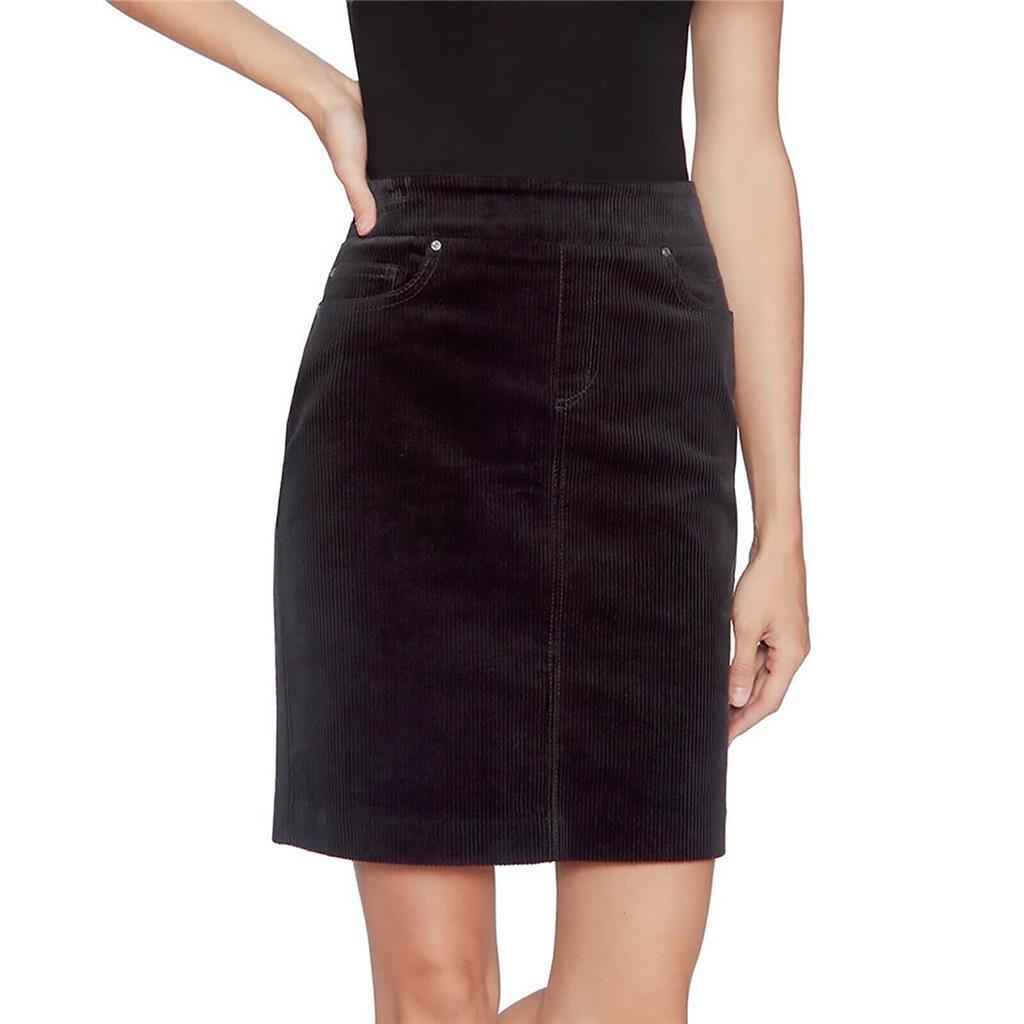 SC&CO Women's Pull On Corduroy Skirt, BLACK, S